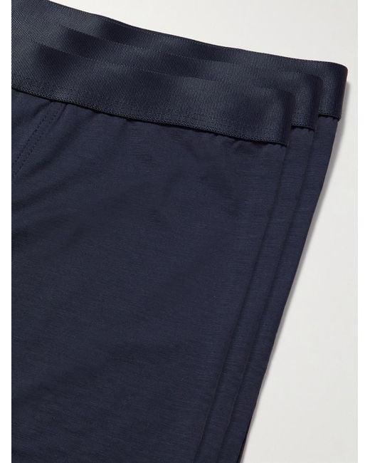 CDLP Blue Three-Pack Stretch-Lyocell Boxer Briefs for men