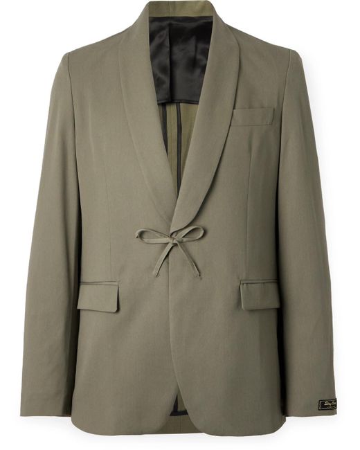 A Kind Of Guise Green Shinji Lyocell And Cotton-blend Suit Jacket for men