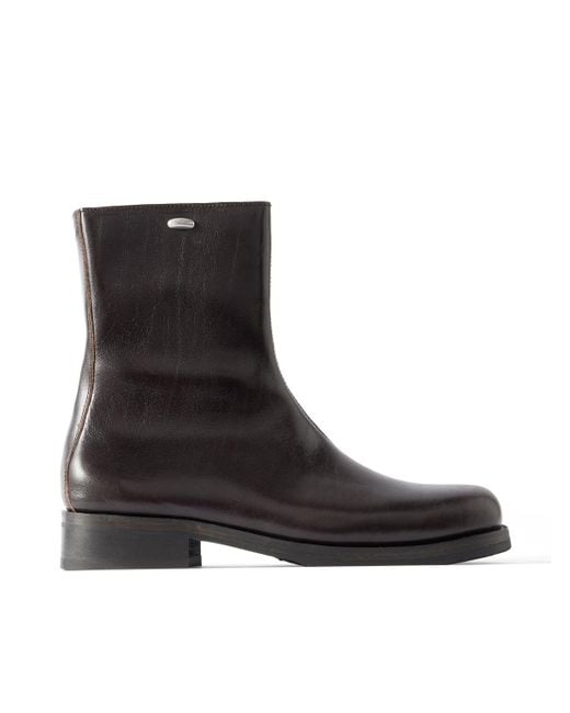 Our Legacy Black Camion Full Grain Leather Boots for men
