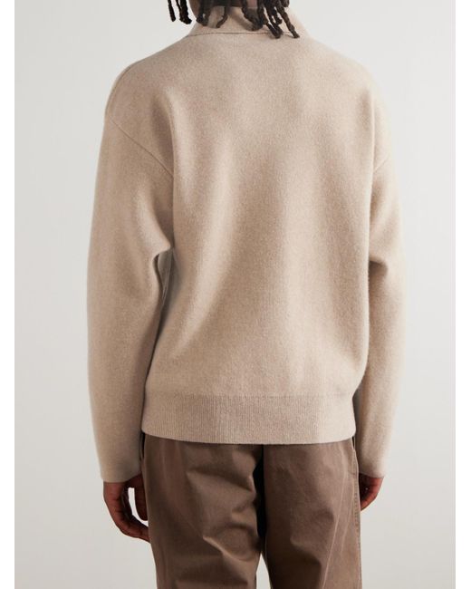 Jacquemus Natural La Maille Vareuse Pallone Wool And Cashmere-blend Sweater for men