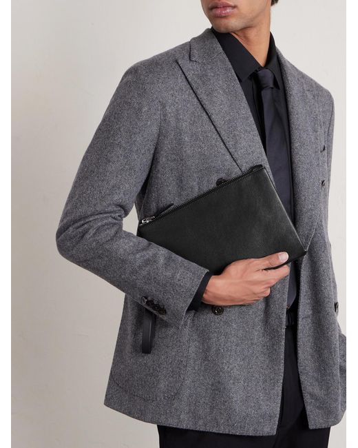 Leather Pouch di Tom Ford in Blue da Uomo