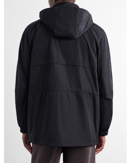 A.P.C. Blue Valery Logo-Printed Shell Jacket for men