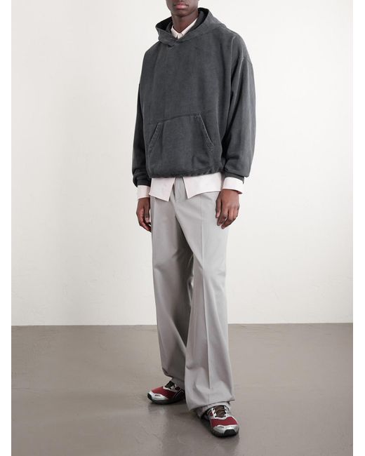 Remi Relief Gray Cotton-jersey Hoodie for men