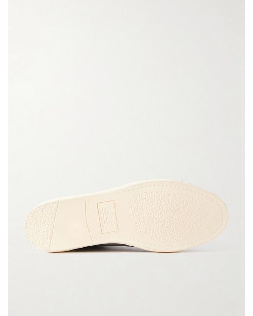 George Cleverley Gray Jack Iii Nubuck Sneakers for men