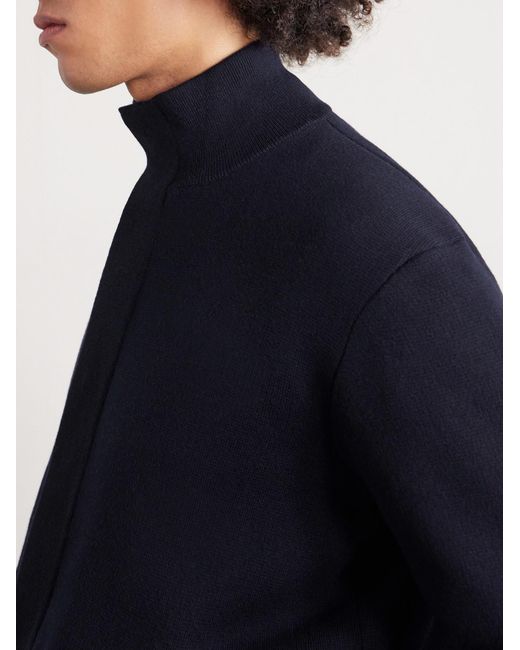 Dunhill Blue Cotton And Cashmere-blend Jacket for men