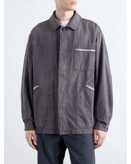 Visvim Gray Eclair Denim Jacket for men