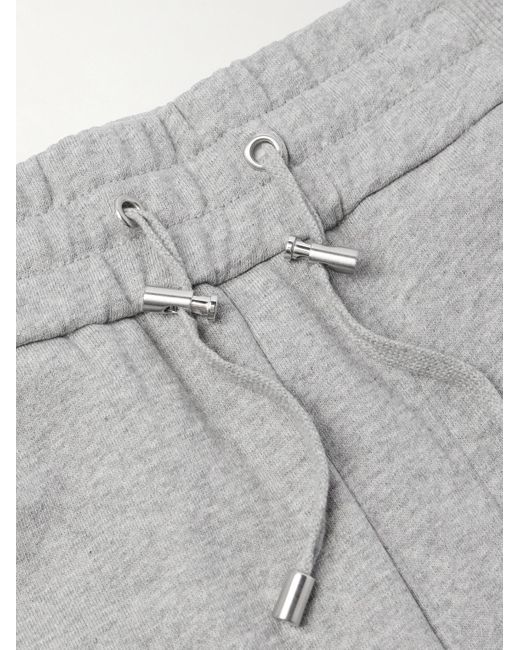 Balmain Gray Logo-print Cotton-jersey Cargo Sweatpants for men