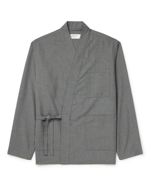 Universal Works Gray Kyoto Twill Jacket for men