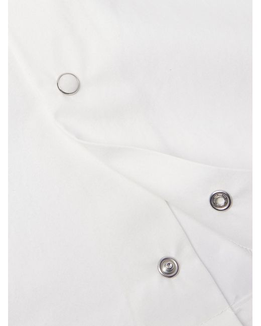 CHERRY LA Natural Logo-embroidered Cotton-poplin Shirt for men