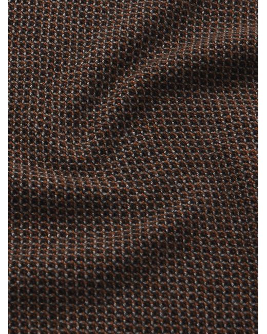 Loro Piana Brown City Birdseye Baby Cashmere Sweater for men