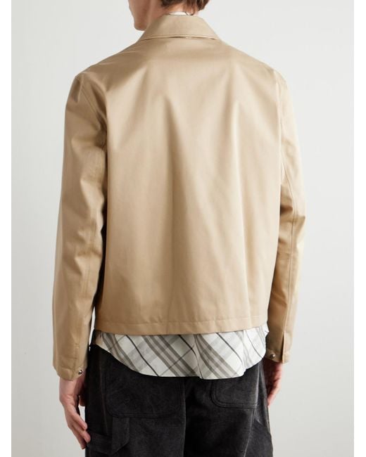 Burberry Natural Jacket With Collar for men