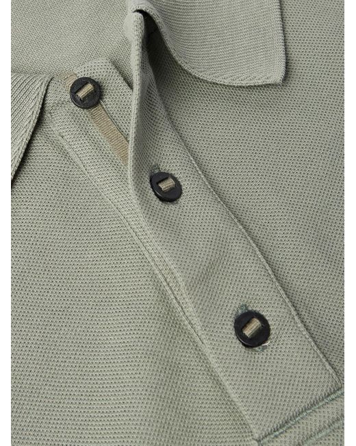 Canada Goose Green Beckley Logo-Appliquéd Cotton-Piqué Polo Shirt for men