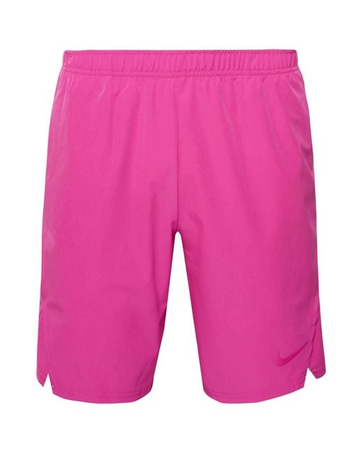 Nike Pink Nikecourt Flex Ace Tapered Dri-fit Tennis Shorts for men