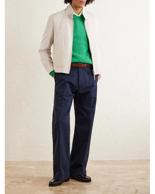 Tom Ford Natural Leather-trimmed Virgin Wool for men