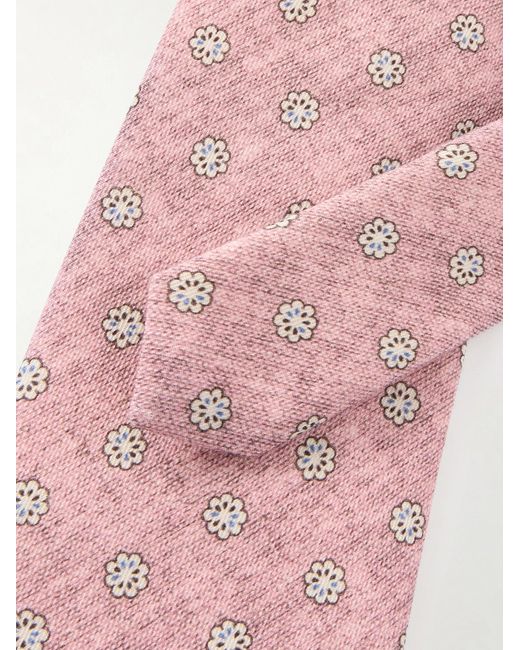 Monmouth 8Cm Floral-Print Cotton And Wool-Blend Tie di Favourbrook in Pink da Uomo
