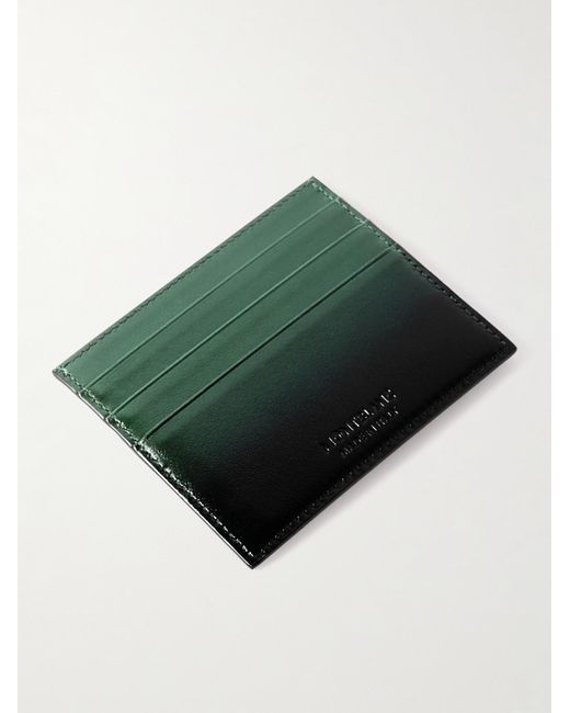 Montblanc Green Meisterstück Dégradé Leather Cardholder for men