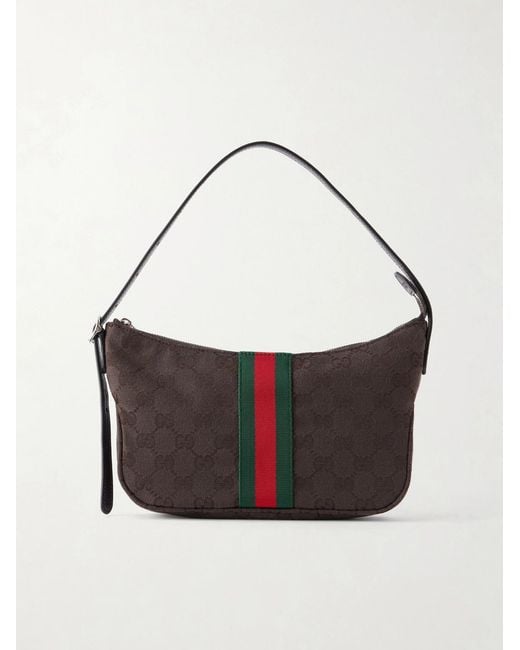 Gucci White Lunetta GG Sumpreme-jacquard Webbing-trimmed Canvas Tote Bag for men