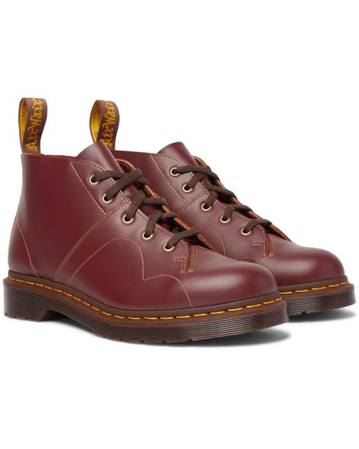 Dr. Martens Multicolor Church Leather Monkey Boots for men