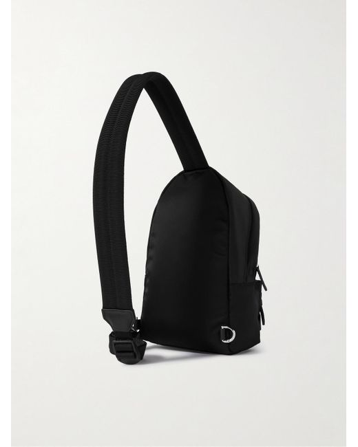 Givenchy Essential U kleiner Rucksack aus Shell mit Lederbesatz in Black für Herren