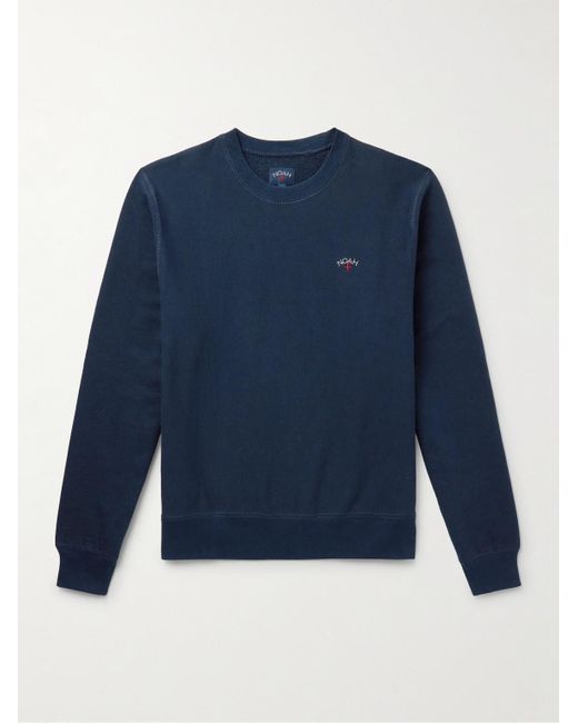 Noah NYC Core Sweatshirt aus Baumwoll-Jersey mit Logostickerei in Blue für Herren