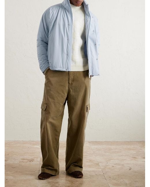 Laminar Blue Padded Shell Hooded Jacket for men
