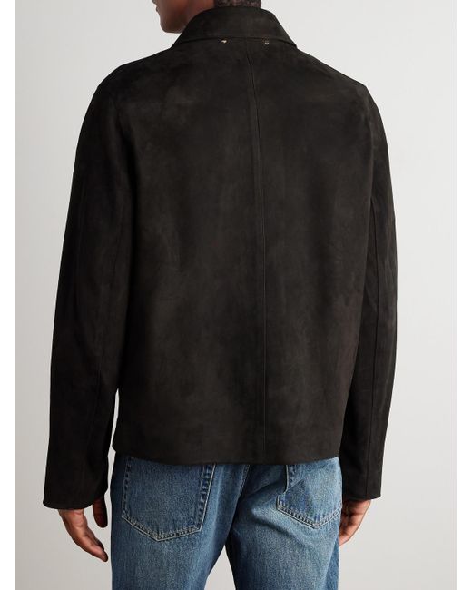 Paul Smith Black Suede Blouson Jacket for men
