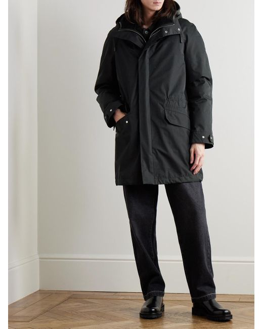 Yves Salomon Black Cotton-blend Twill Parka With Detachable Shearling Liner for men