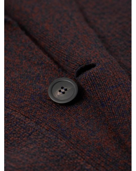Altea Blue Shawl-Collar Wool And Cashmere-Blend Cardigan for men