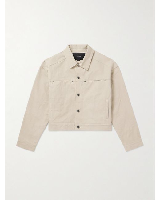 Entire studios Natural Workwear Cropped Cotton-canvas Jacket for men