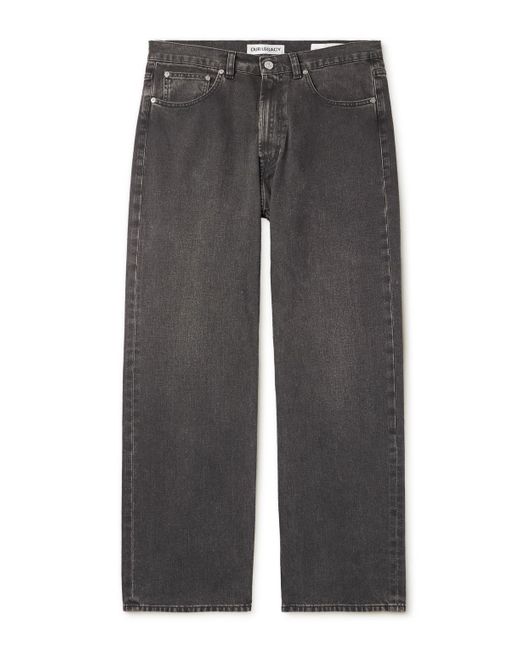 Our Legacy Gray Third Cut Straight-leg Jeans for men