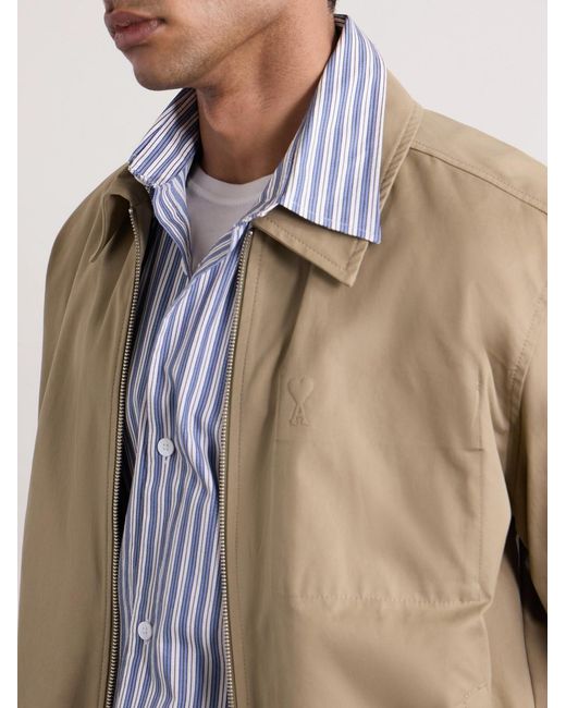 NN07 Purple Striped Cotton Shirt for men