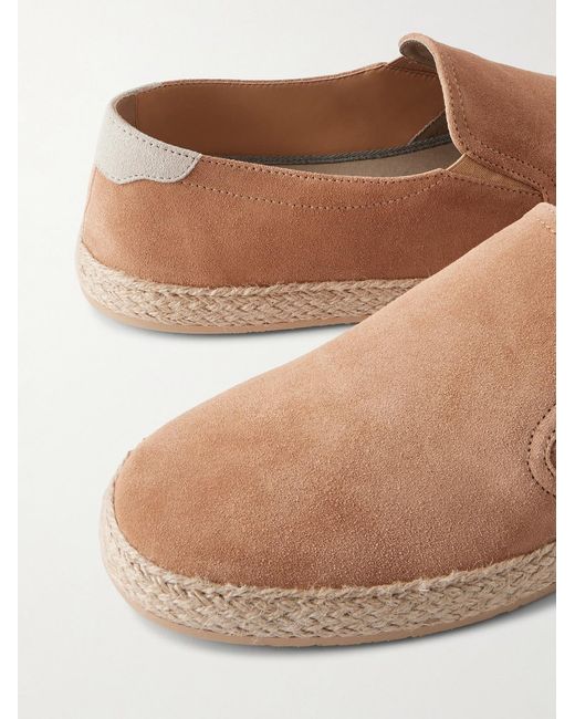 Brunello Cucinelli Brown Suede Espadrilles for men