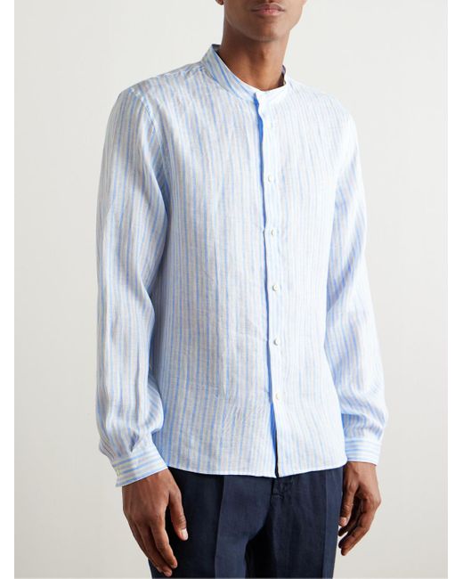 Camicia di Brunello Cucinelli in Blue da Uomo