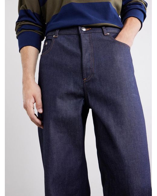 A.P.C. Blue Aaron Straight-Leg Jeans for men