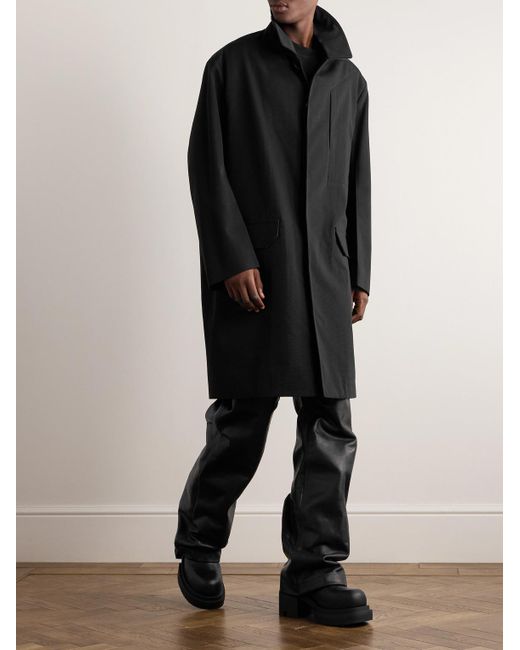 Bonotto Cappotto in tela di lana di Rick Owens in Black da Uomo