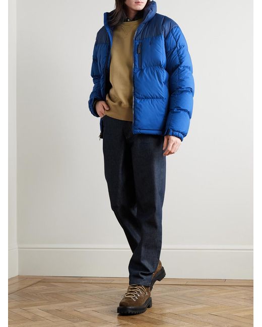 Polo Ralph Lauren Blue Gorham Quilted Recycled-Ripstop Down Jacket for men