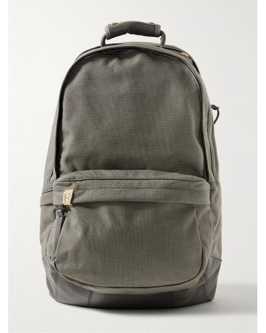 Visvim Gray 22l Leather-trimmed Cordura® Backpack for men