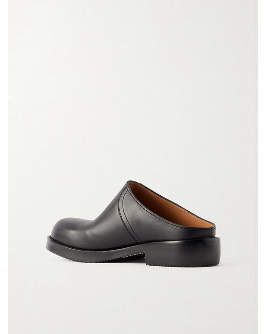 Dries Van Noten Brown Leather Mules for men