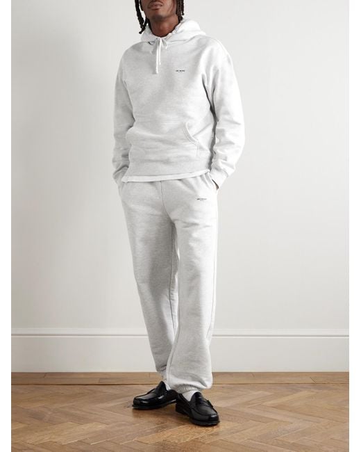 Aimé Leon Dore White Logo-Print Cotton-Jersey Hoodie for men