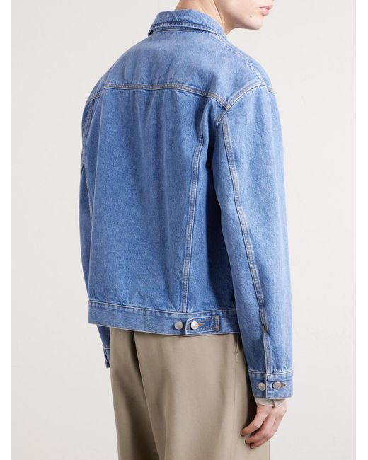 Dries Van Noten Blue Denim Trucker Jacket for men