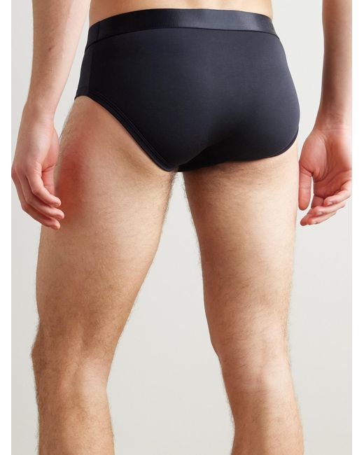 CDLP Black Three-Pack Stretch-Lyocell Briefs for men