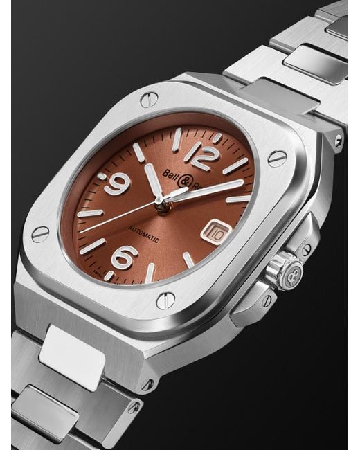 Bell & Ross Black Br 05 Automatic Stainless Steel Watch, Ref. Br05A-Br-St/Sst for men