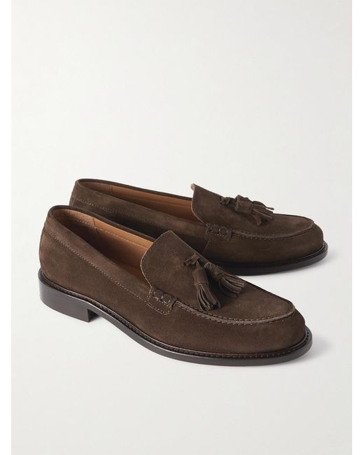 Mr P. Brown Scott Suede Penny Loafers for men