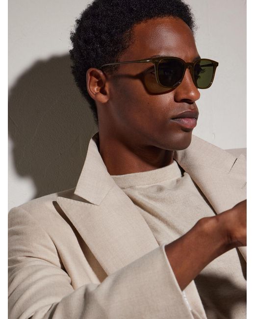 Oliver Peoples Green Laedin D-frame Acetate Sunglasses for men