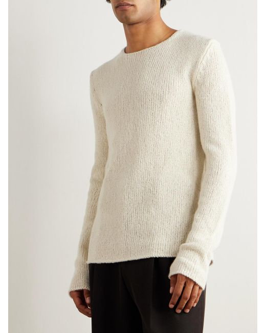 Gabriela Hearst White Surya Slim-Fit Cashmere Sweater for men