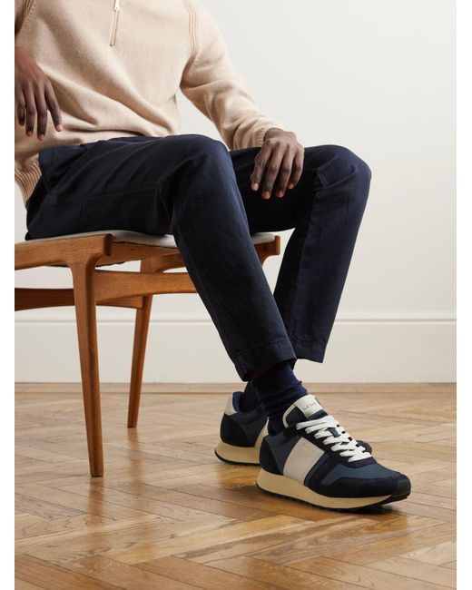 Sneakers in camoscio e pelle Eighties di Paul Smith in Blue da Uomo