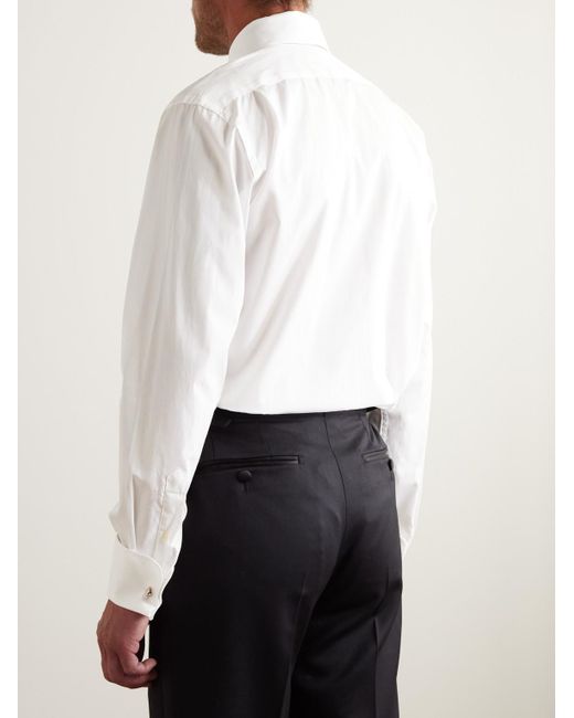 Favourbrook White Gatsby Cotton-Poplin Shirt for men