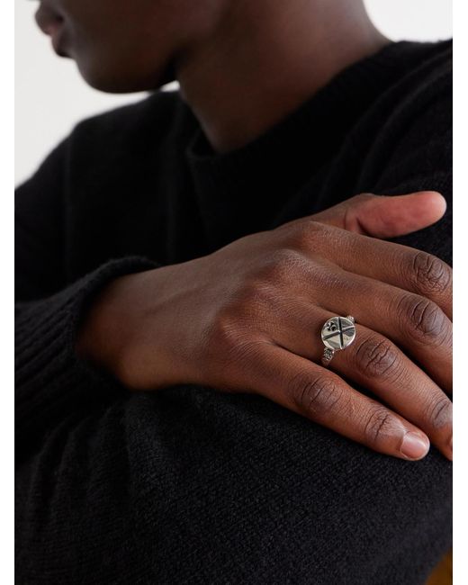 Enfants Riches Deprimes Natural X Sterling Ring for men