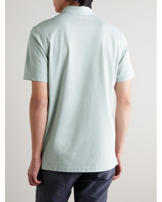 Peter Millar Blue Albatross Pima Cotton-blend Piqué Polo Shirt for men