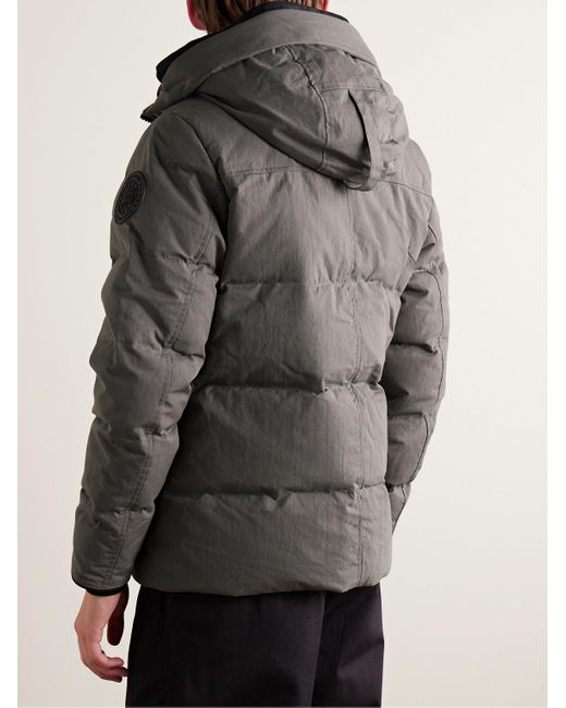 Canada Goose Gray Wyndham Arctic Tech® Hooded Down Parka for men
